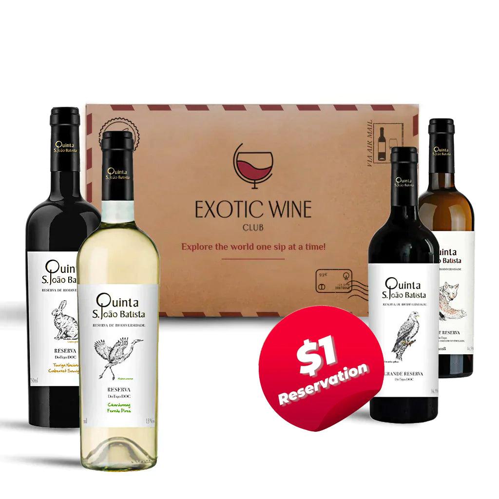 Wine subscription box for reservation at 1 usd